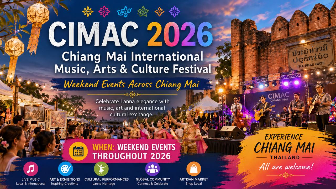 CIMAC 2026 Chiang Mai festival banner